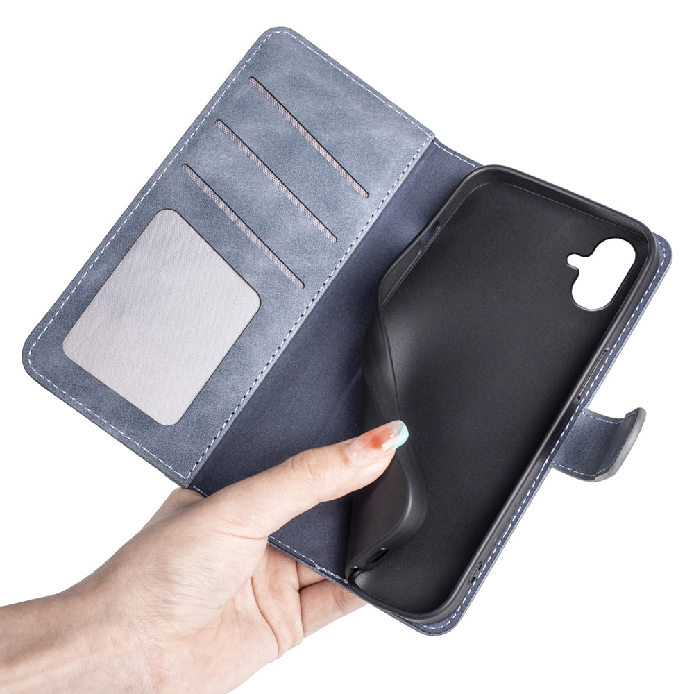 Mobile Phone Cover for Samsung Galaxy A04e 4G F04 4G M04 4G PU Leather Magnetic Clasp Bi-color Design Stand Wallet Cell Phone Case Mobile Phone Cover for Samsung Galaxy A04e 4G F04 4G M04 4G PU Leather Magnetic Clasp Bi-color Design Stand Wallet Cell Phone Case